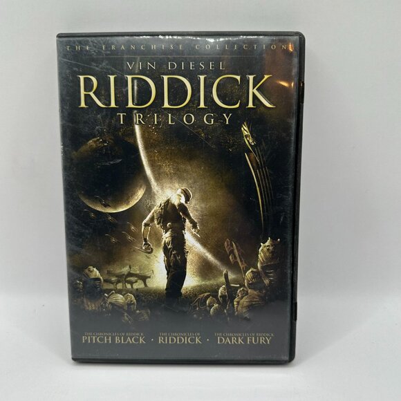Vin Diesel Riddick Trilogy Franchise Collection DVD Region 1 Universal Studios - Picture 2 of 5